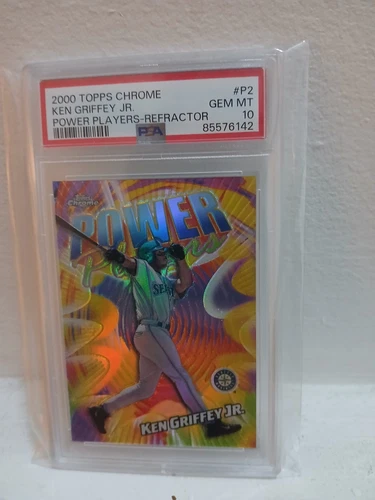 2000 Topps - Power Players Ken Griffey Jr #P2 Refractor Psa 10!!