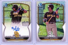 * DANIEL MONTESINO * 2023 1ST BOWMAN CHROME MOJO REFRACTOR AUTO RC + MOJO HOLO
