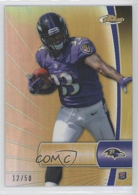 2012 Topps Finest Gold Refractor 12/50 Bernard Pierce #113 Rookie RC 0b2