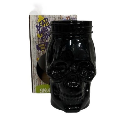 Dead Mans Fingers Black Skull Glass In Box