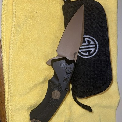 Hogue Sig Sauer X5 Legion Flipper Knife 3.5'' Spear Point Blade CPM154 New No Box