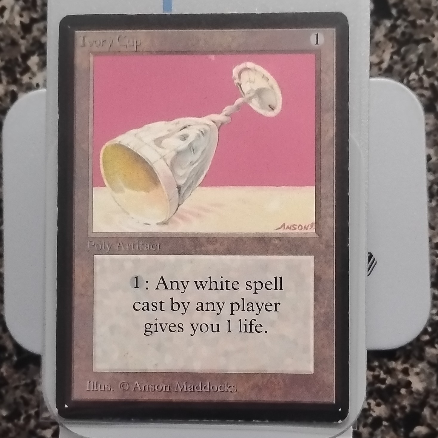 Magic: The Gathering Beta Ivory Cup Artifact Regular Anson Maddocks 1