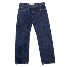Levis 550 Relaxed Fit Dark Blue Wash Boys Size 18 Reg 29X28