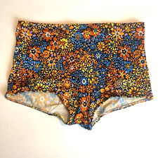70er Jahre Vintage Badehose Badeshorts Blumen Hippie Herren Gro&szlig;e W38