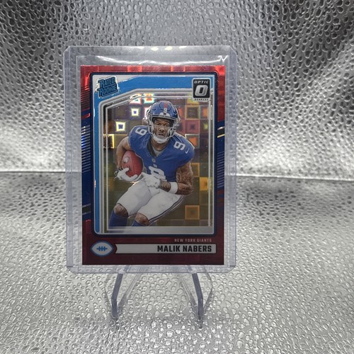 MALIK NABERS 2024 DONRUSS OPTIC RATED ROOKIE FOOTBALL GIANTS A RC Q5439