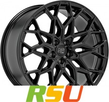 4x MSW MSW 51 gloss black 9.5x21" ET31 LK5 112 ML 73.1 Alufelgen 21 Zoll