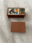 VTG Fisher Price Little People Sesame Street 938 Part - Grover TV & Table