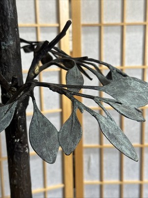 Frederick Cooper Birds On Tree Brass And Bronze Floor Lamp With