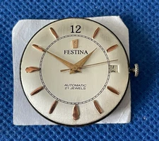 Original FESTINA cal F4007 automatic movement running & dial (1/17687)