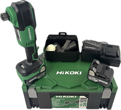 HIKOKI 18V 2x5Ah Akku Multi Tool CV18DA Multifunktionswerkzeug + Zubehör Koffer