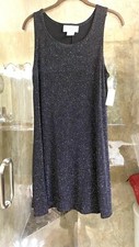 Ladies Black  Glitter Dress Size Large
