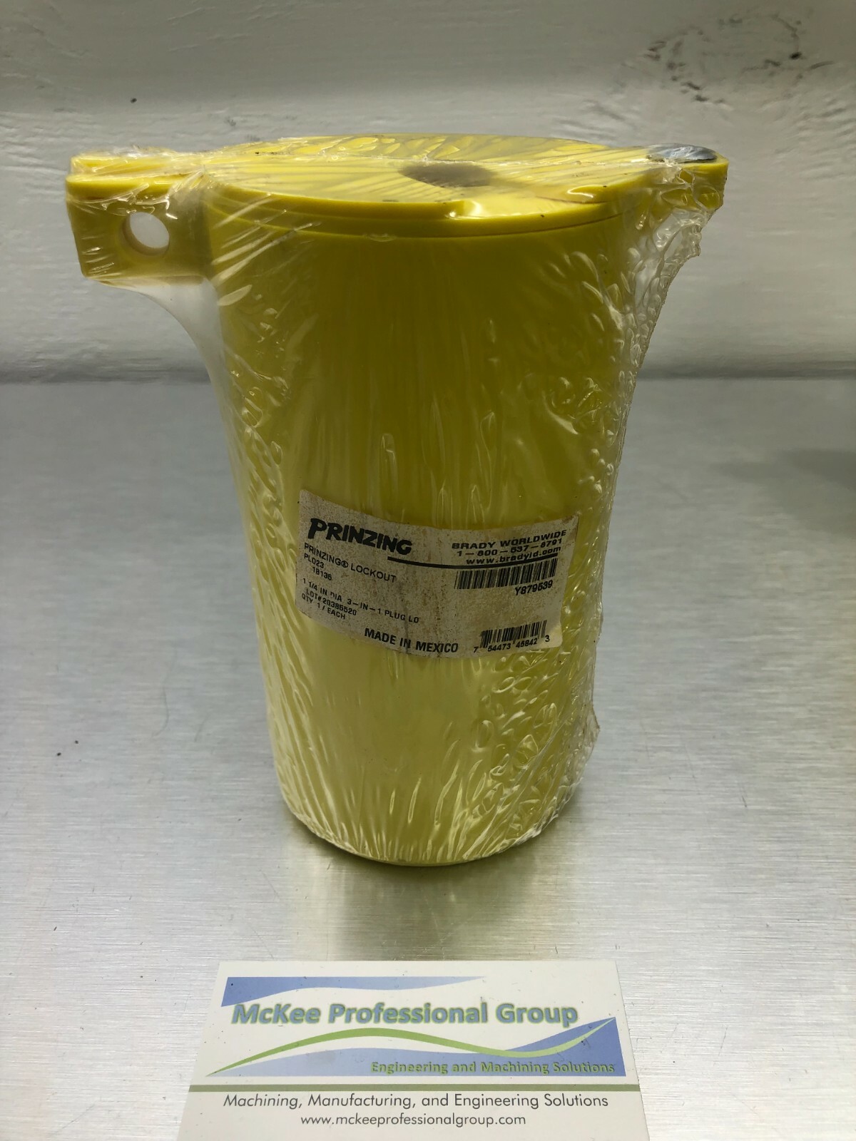 LOTO Qty 3 Brady Prinzing 3-in-1 Lockout - PLO23 18135 - 1.25" Diameter Plug LO