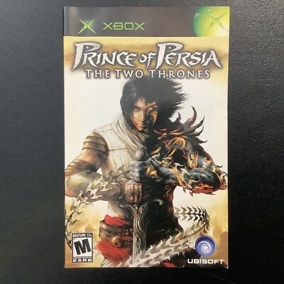 Prince of Persia The Two Thrones Microsoft XBOX Instruction Manual Only