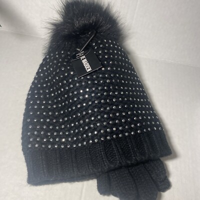 Steve Madden Knit Hat and Gloves Gift Set | eBay display picture 2