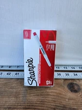 SHARPIE 37002 Permanent Markers Ultra Fine Point  Red 12 Count