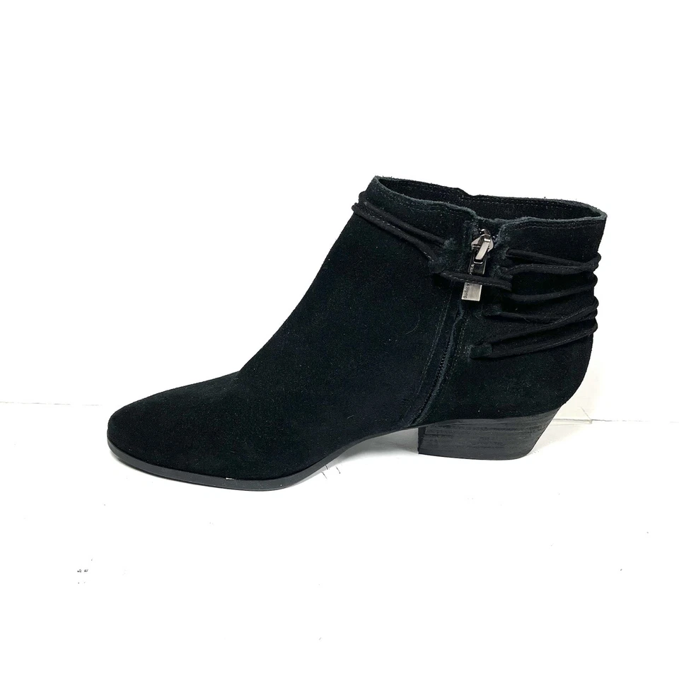 Botas Vince Camuto Mujer Talla 9.5M Negras Tobillo Gamuza Cremallera Lateral Foto 4 de 4