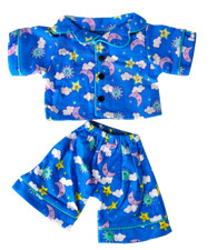 Blue PJ Pyjamas Teddy Bear clothes outfit to fit 8" - 10" 20cm bears animals