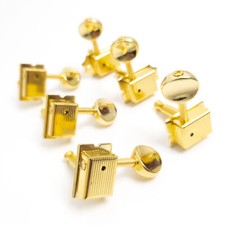 Gold Vintage Guitar Tuners 6 in-Line Sealed Tuning Pegs for Fender Strat/Tele