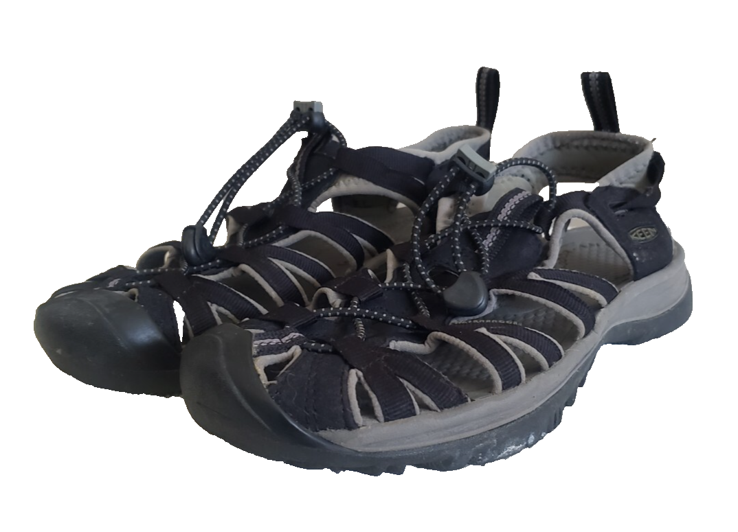 Scarpe sandali outdoor Keen Whisper Bungee da donna taglia 8 US 38 5 nero grigio
