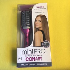 Conair Mini Pro Smoothing Brush Smooth Shine Straighten V10258