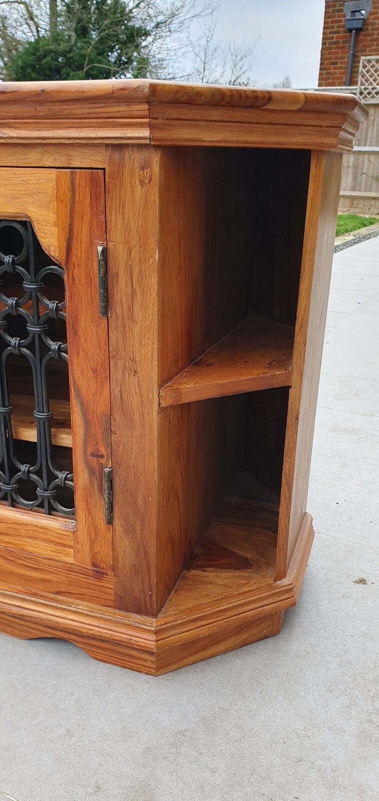 Jali Sheesham Corner TV Unit eBay