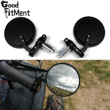 GOODFITMENT 7/8" CNC Motorcycle Handlebar End Mirrors Rearview For Cafe Racer SC