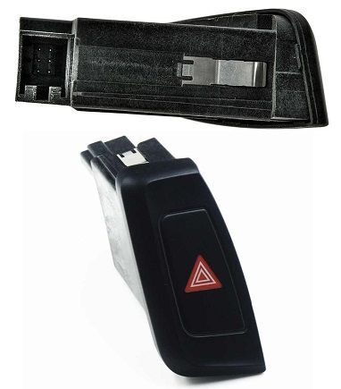 Bouton de signal de danger Audi A4 et A5 interrupteur de détresse noir