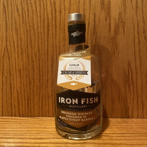Iron Fish Distillery Empty Bourbon Whiskey Bottle 750 ml eBay