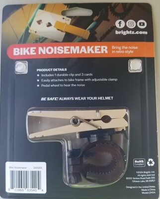 Brightz WheelCardz Bike Wheel Spoke Noise Maker Old School Card