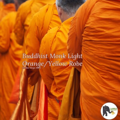 100% Organic Cotton Theravada Buddhist Monk Robe (Light Orange) Sivura ...
