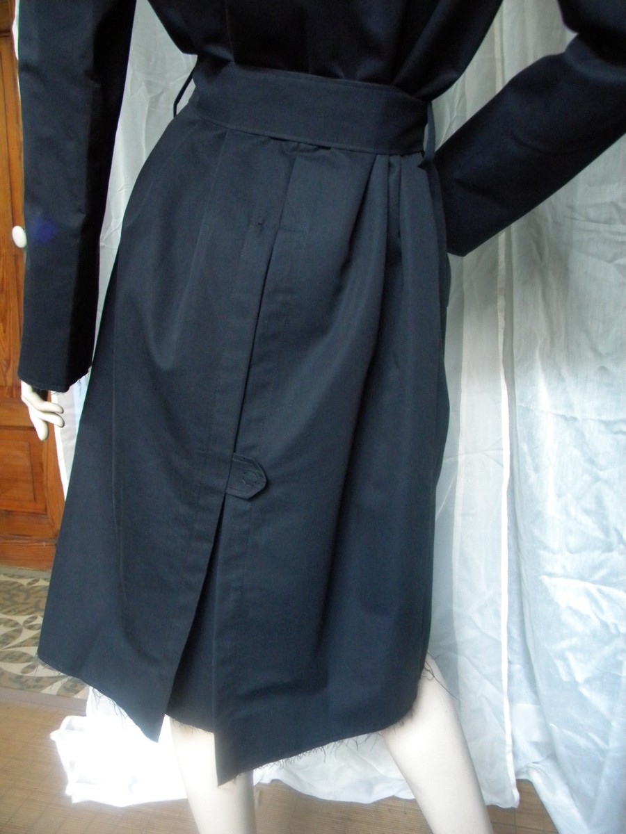 Manteau Imper Trench Lanvin Bleu Marine - Taille 42, Neuf Sans étiquettes, Valeur Originale 500€