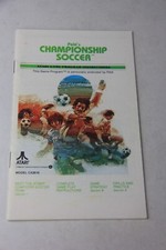 Championship Soccer Atari 2600 Game Manual Only
