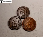 1900+1904+1907 Indian Head Penny Cent Set/Lot ~ VF/XF ~ 3 Coins (IL86)