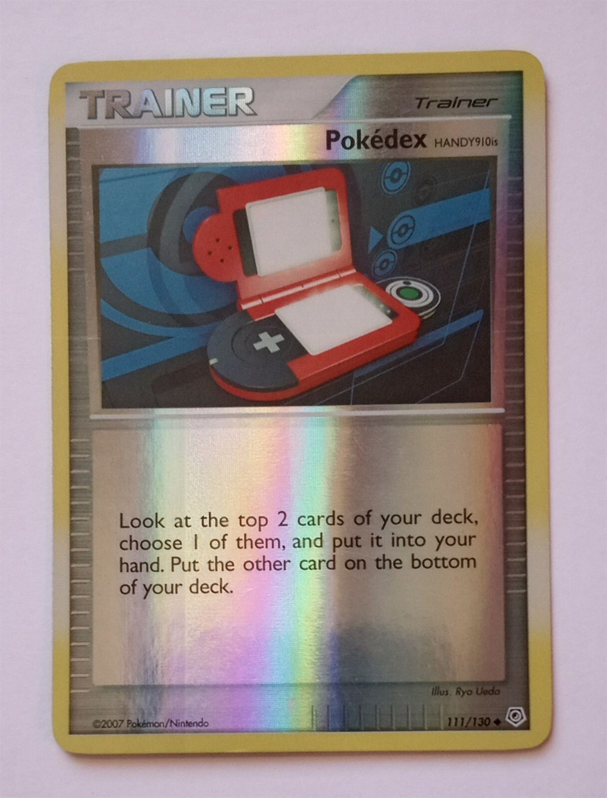 Pokemon - Pokedex Handy910is - Diamond & Pearl 111/130 - Reverse Holo - LP