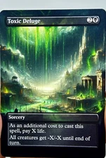 Toxic Deluge Proxy Card with Custom designed art