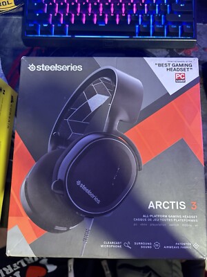 SteelSeries 61503 Arctic 3 Gaming Wired Headset - Black
