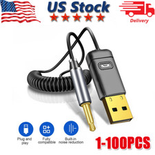 Wireless USB Bluetooth 5.0 Audio Transmitter Receiver Adapter For PC TV Car LOT