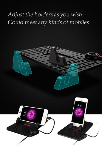 X2 Mobile Car Holder Dashboard Mount Stand Power Charge Both For iP & Old Micro - 第 10/12 張圖片