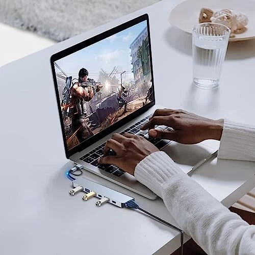 USB Hub mit 3.0 100W/ 4 x 2.0 USB , 7 in 1 Multiport Type C PD Ladehub Adapter - Bild 2 von 4