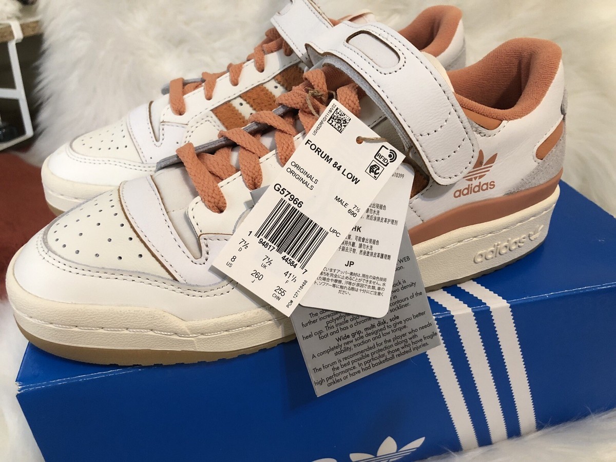 Adidas Forum Low 84 Men's 8 Haze Copper Leather Sneakers | eBay