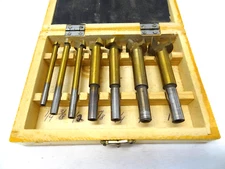 7 PC 1/4" - 1" FORSTNER BIT SET TITANIUM NITRATE COATED P1903