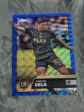 Carlos Vela /199 Blue Wave Topps Chrome MLS Los Angelos 