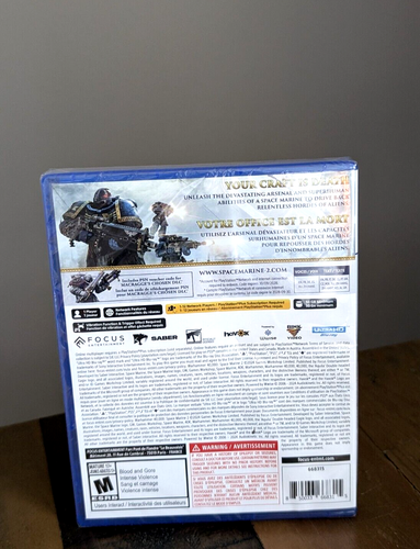 NEW ✹ Warhammer 40000 40K SPACE MARINE 2 ✹ Playstation 5 PS5 Game ✹ USA Version - Foto 2 di 3