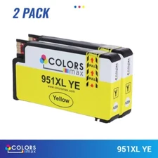 Compatible with HP 951XL Compatible Ink Cartridge Yellow Capacity 27m 2 Pack