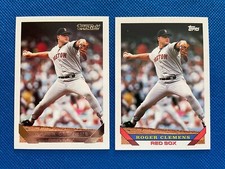 1993 Topps Gold & Base Roger Clemens MLB Boston Red Sox #4 (2 Card Set)