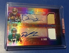 2018 Illusions Derrius Guice / Dj Chark Dual AUTO Autograph Jersey /49 SSP !!!
