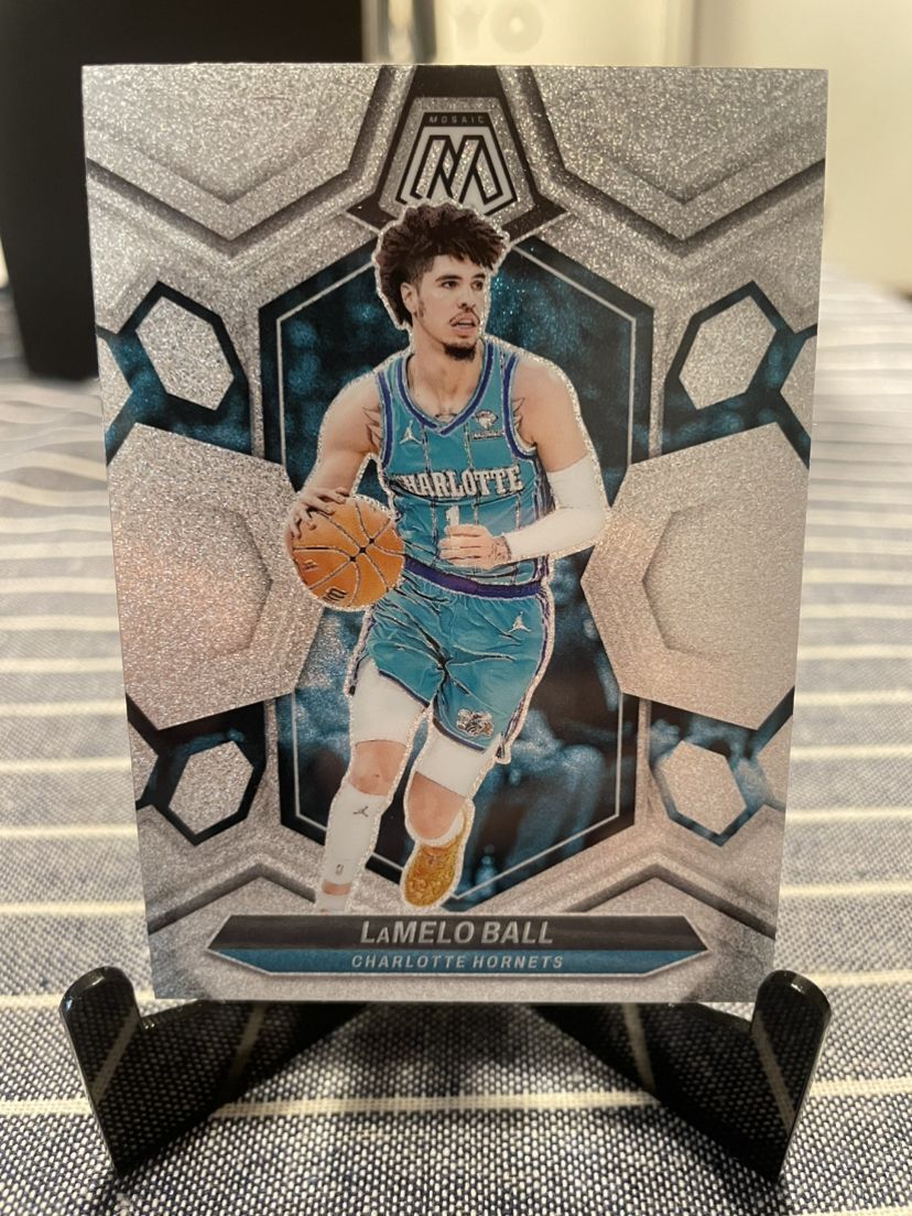 2023-24 Panini Mosaic LaMelo Ball Glitter Prizm SSP Hornets #122
