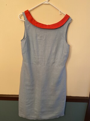Boden 100% Linen Sleeveless Shift Dress 12 Exc+++ | eBay