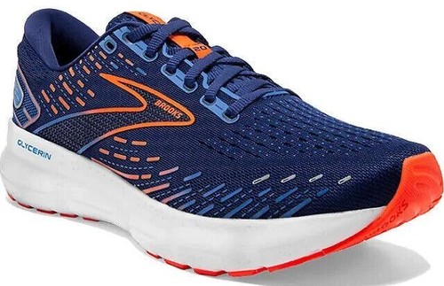 Brooks Glycerin 21 Mens Size 9.5 2E Wide Blue Running Shoes 
