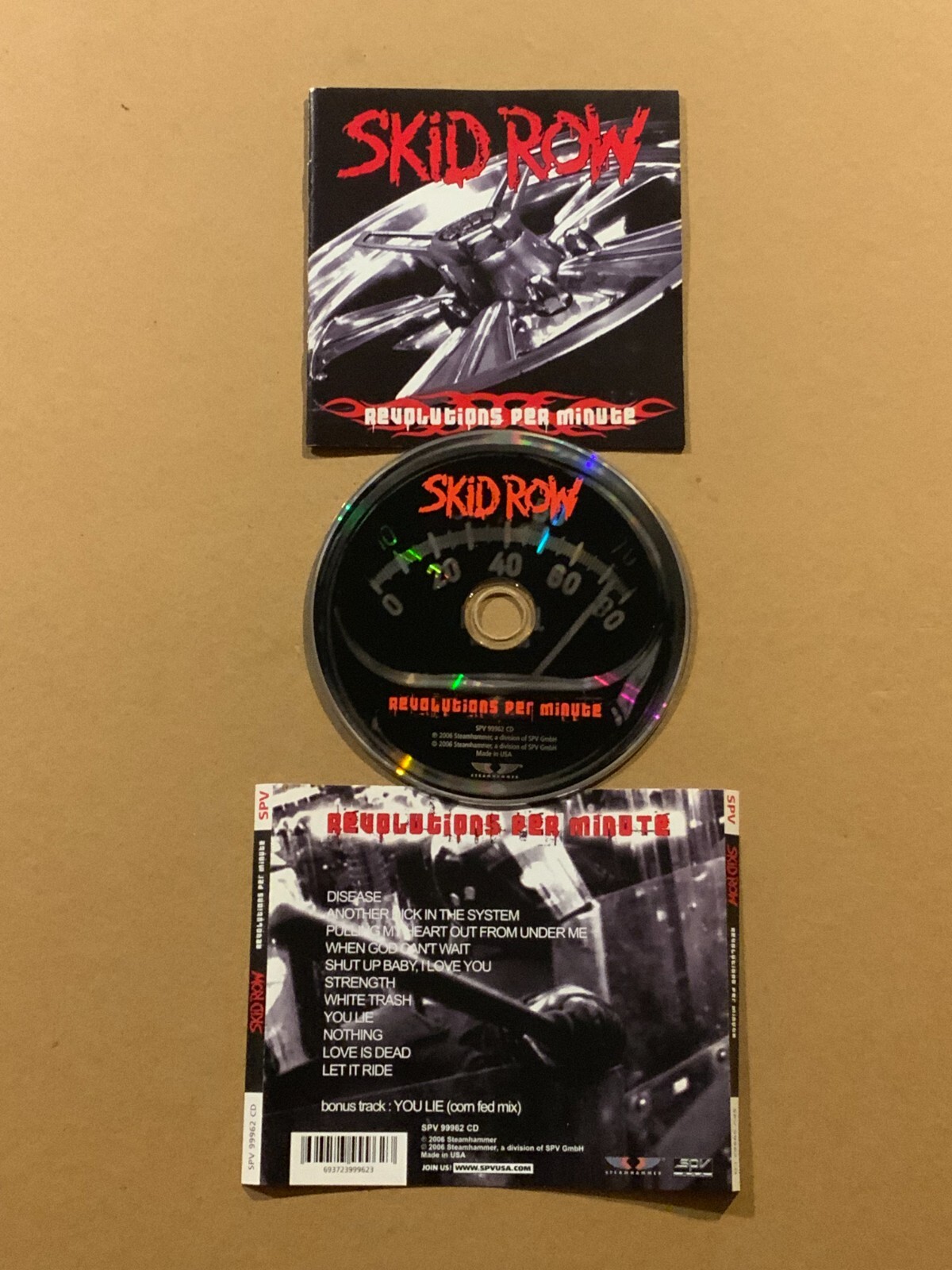 Skid Row Revolutions Per Minute CD (2006) Steamhammer SPV 99962 CD